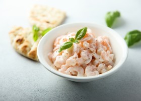 Salade de coquillettes aux crevettes