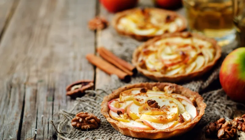 Tartelettes aux pommes et crème de spéculoos