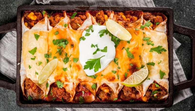Enchiladas au poulet