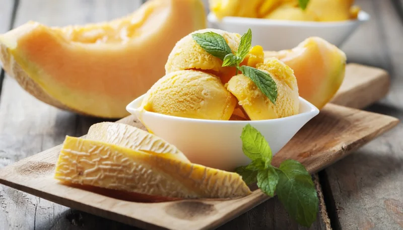 Glace au melon