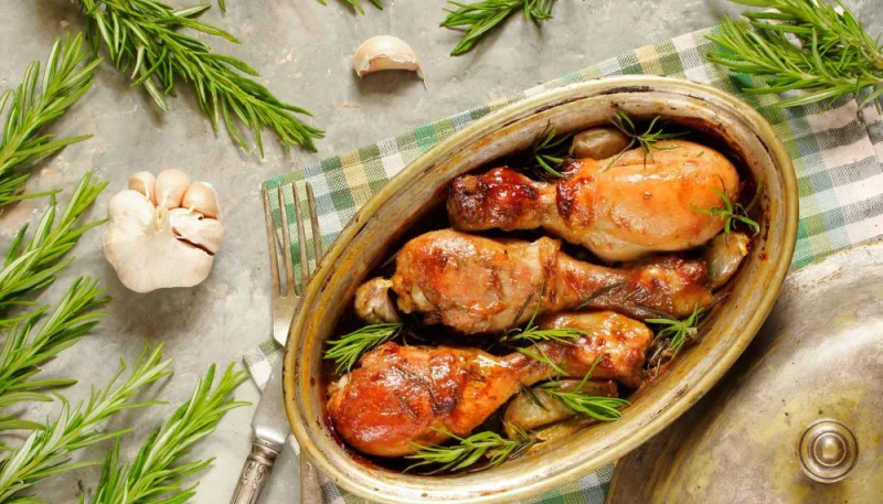 Pilons de poulet au four