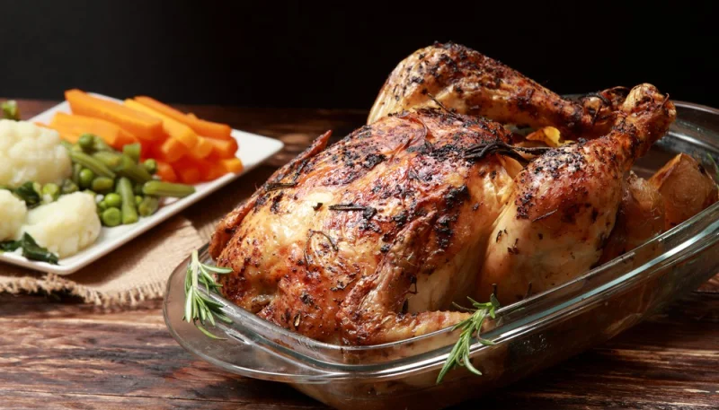 Poulet rôti au four