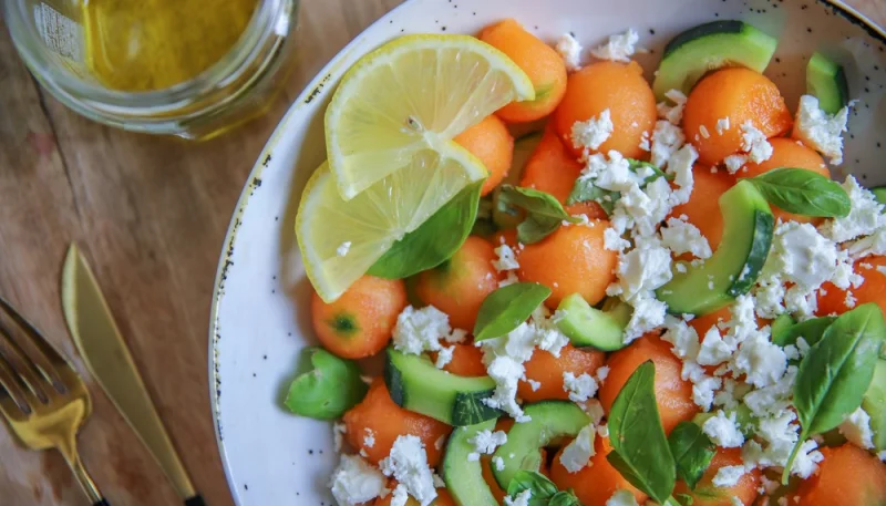 Salade de melon à la feta