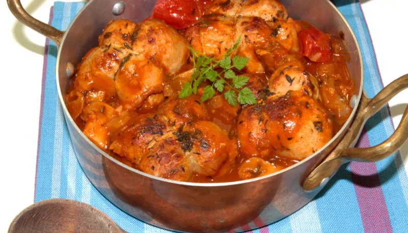 Paupiettes de veau à la tomate