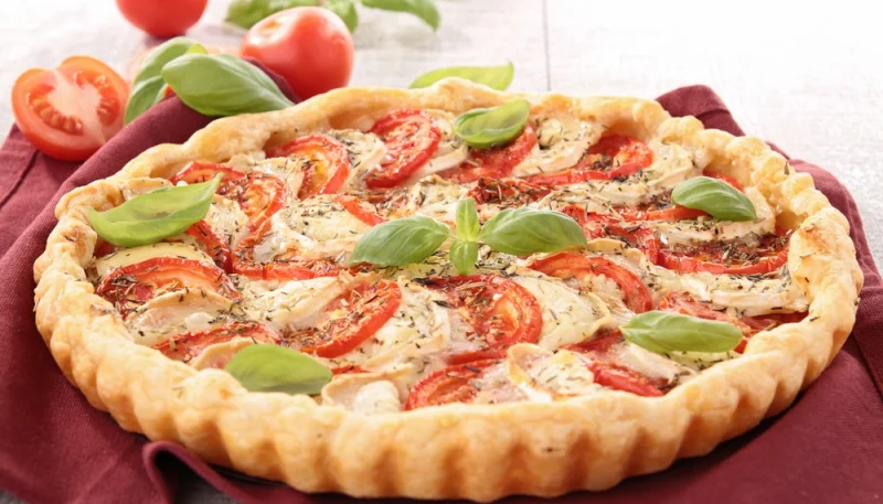 Tarte à la tomate et au chèvre