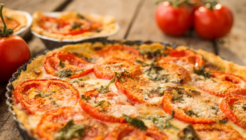 Tarte à la tomate mozzarella