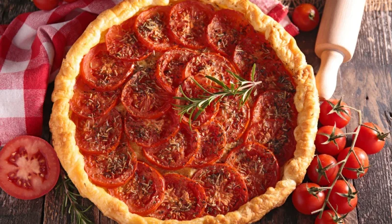 Tarte oignon tomate