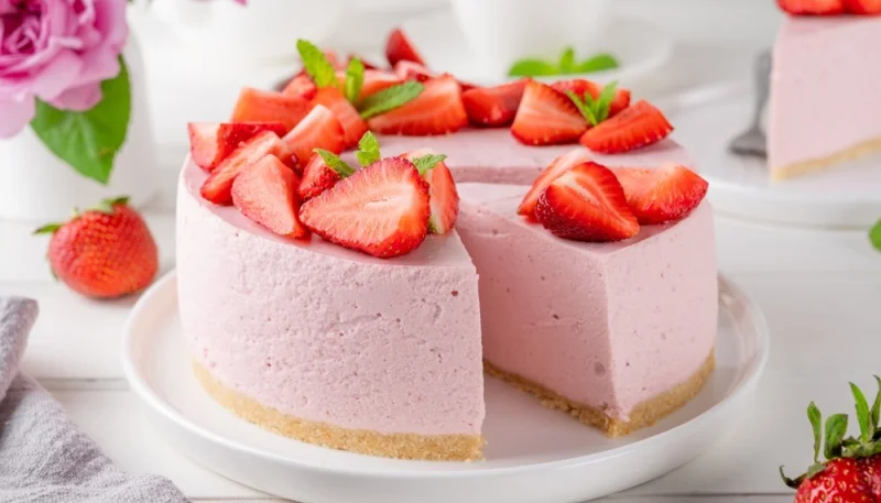 Bavarois à la fraise
