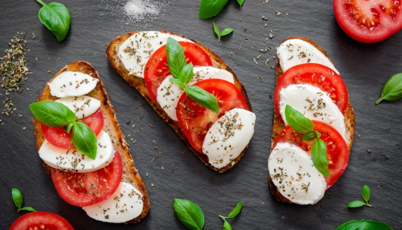 Bruschetta tomate mozzarella