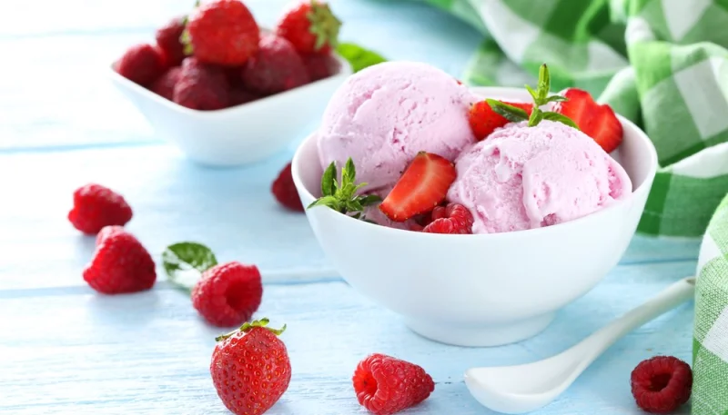 Glace à la fraise au Thermomix