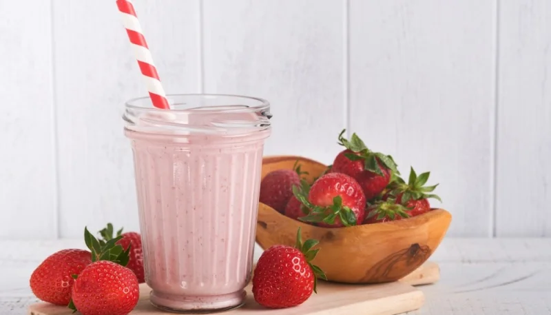 Milkshake à la fraise