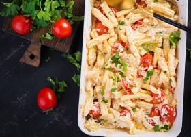 Pâtes feta tomates