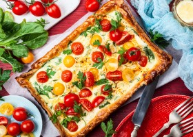 Quiche à la tomate et au basilic