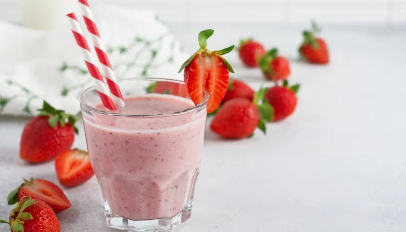 Smoothie à la fraise