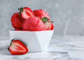 Sorbet à la fraise