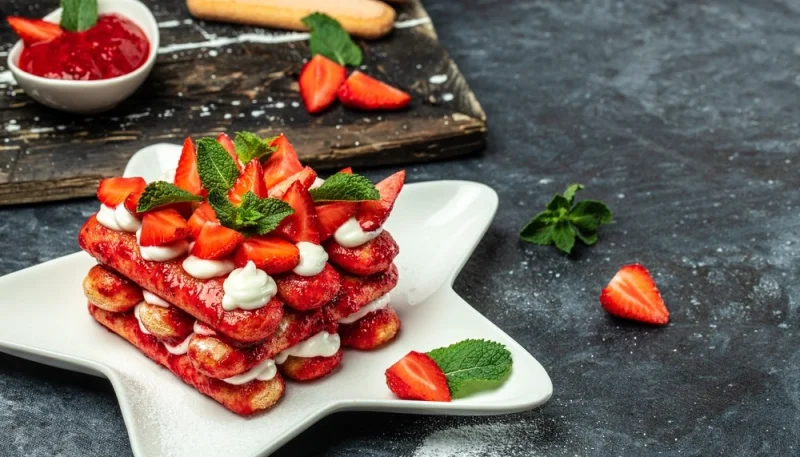 Tiramisu fraise mascarpone