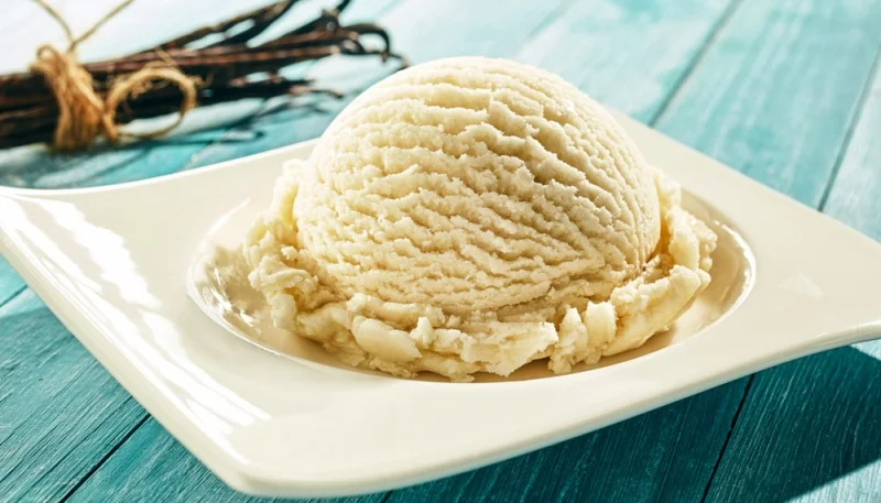 Glace vanille à la crème sans sorbetière