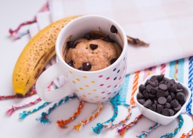 Mugcake banane et chocolat