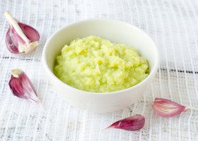 Purée de courgette