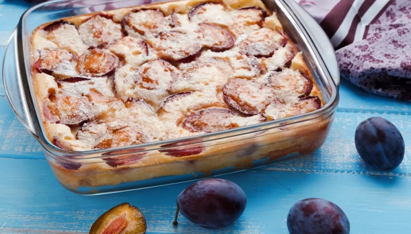 Clafoutis aux prunes de grand-mère