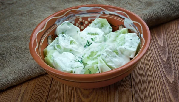 Concombre au fromage blanc