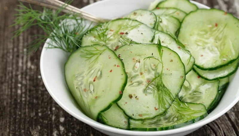 Concombre vinaigrette