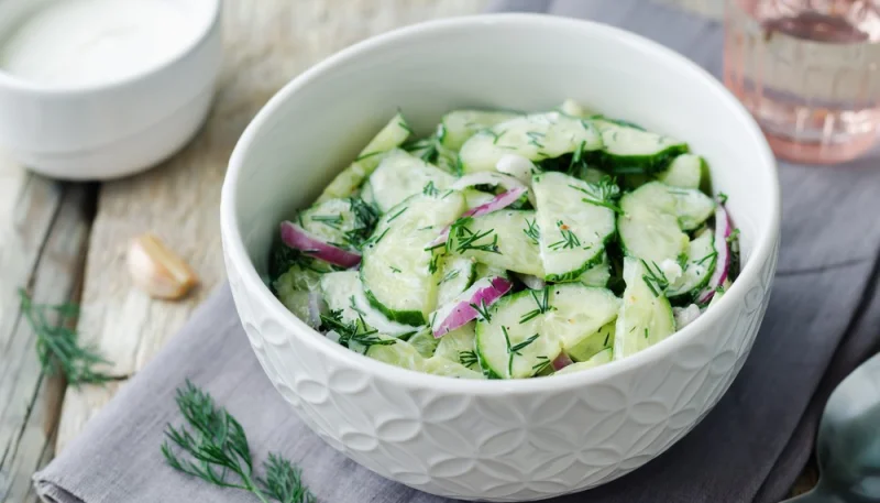 Concombres à la crème