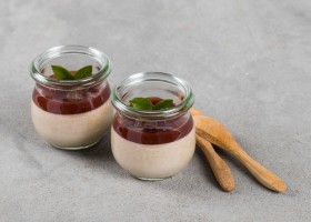 Crème dessert aux prunes