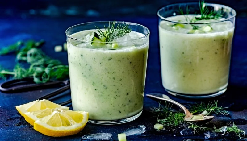 Verrines au concombre