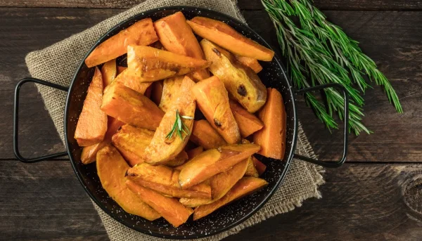 Patate douce a la poele