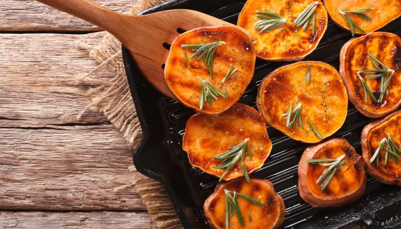 Patate douce au barbecue