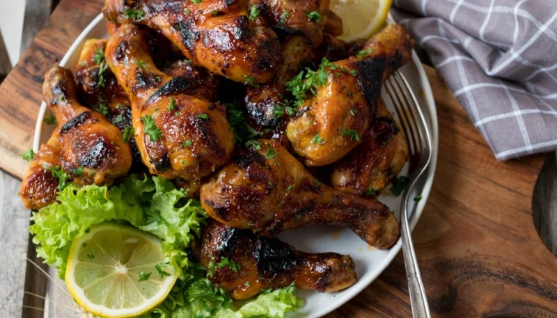 Pilons de poulet sauce citron