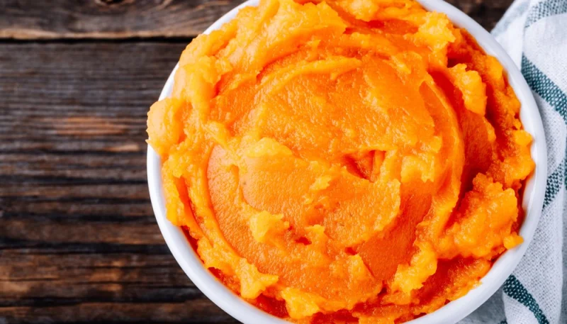 Purée patate douce carotte