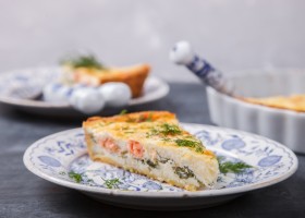 Quiche façon lorraine au saumon