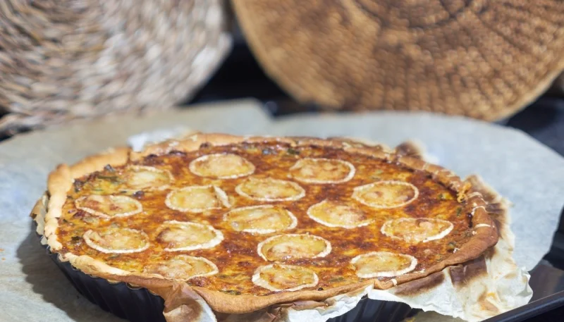 Quiche patate douce chèvre