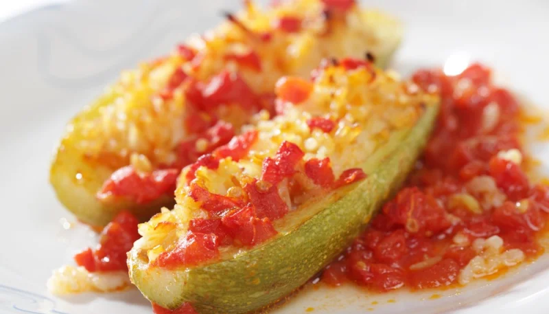 Courgettes farcies au couscous