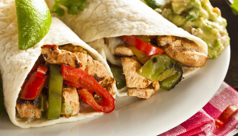 Fajitas poulet poivron