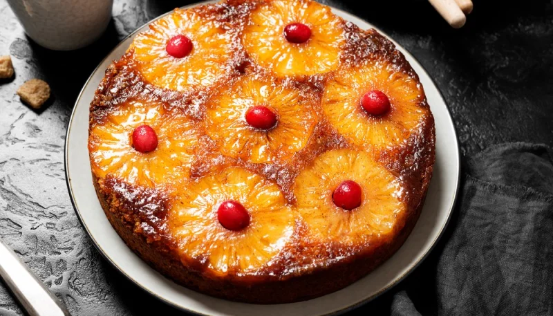 Gâteau caramélisé à l'ananas