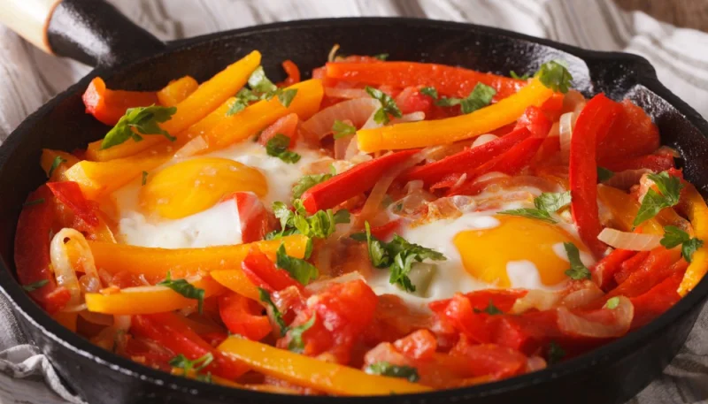 Piperade de poivrons