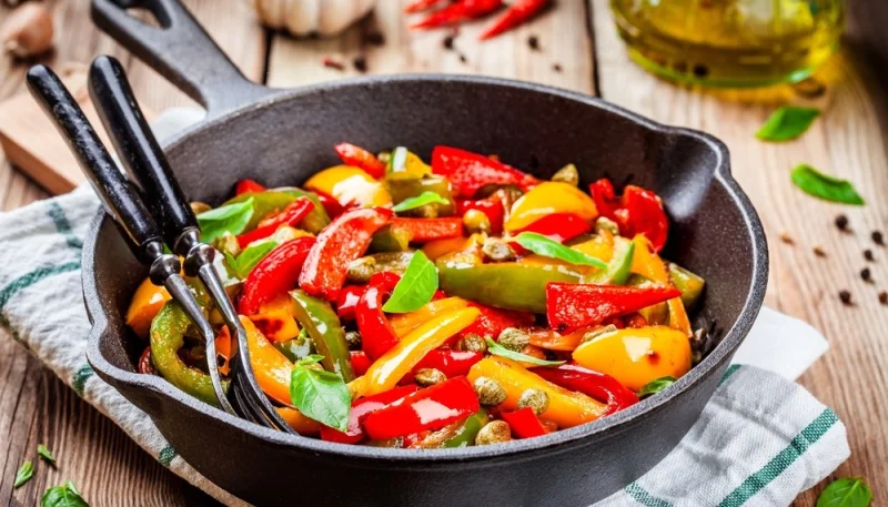 Poêlée de poivrons