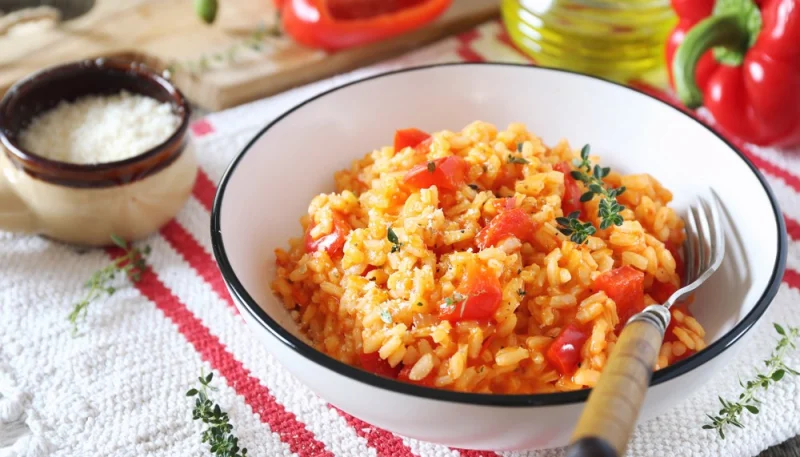 Risotto aux poivrons