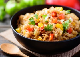 Riz aux poivrons