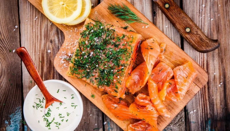 Saumon façon gravlax