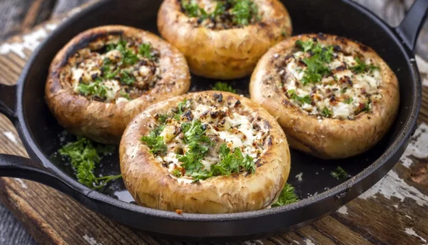 Champignons farcis au fromage