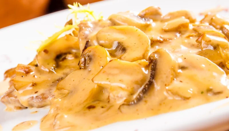 Escalope sauce aux champignons