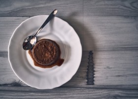 Flan léger au chocolat à l'agar-agar