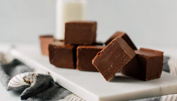 Fudge de Noël au chocolat noir