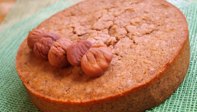 Gâteau aux marrons et marrons glacés
