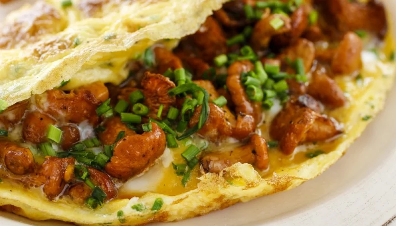 Omelette aux chanterelles