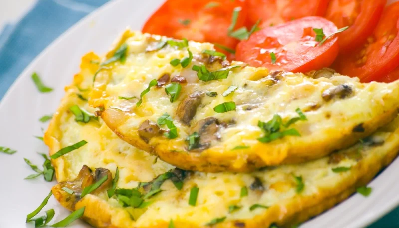 Omelette aux pleurotes